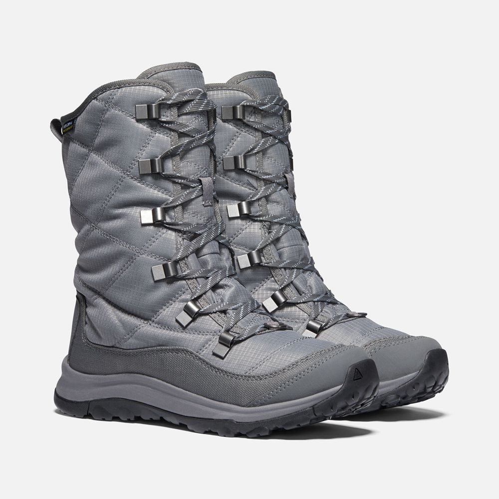 Keen Kar Botu Kadın Gri - Terradora Ii Lace Up Waterproof - Türkiye MGCA04753